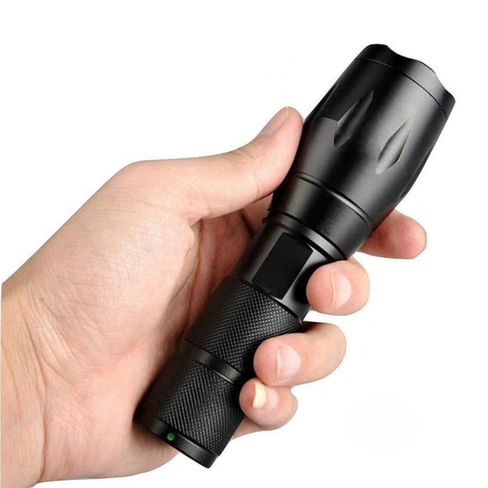 No Battery High Power Camping Led Fishing Searchlight Usb Rechargeable Flashlight Outdoor Waterproof Tactical Hunting Flashlight