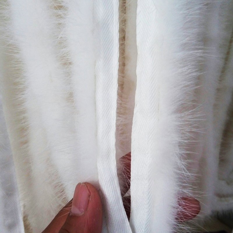 Fur Strips Custom Made Black Mink Fur Trimming for Garment