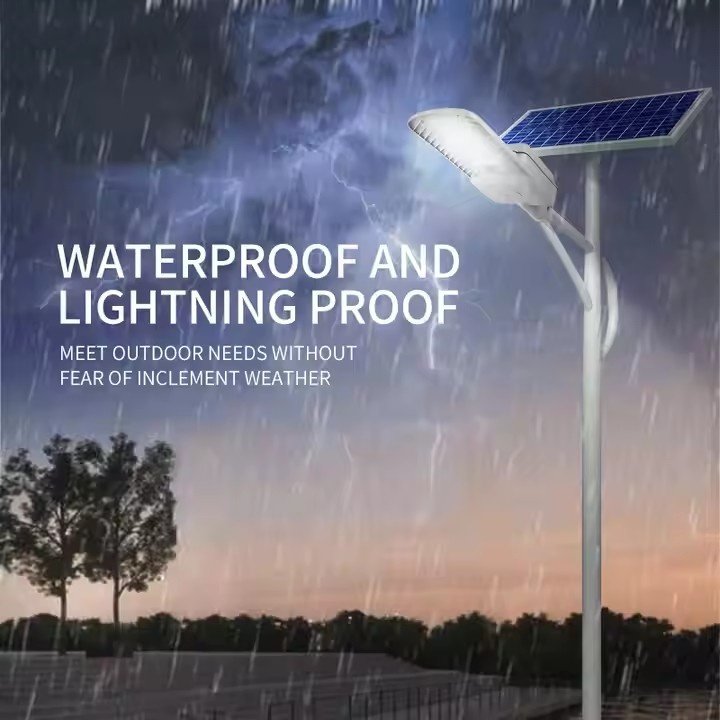 30w 40w 50w 60w 100w 150w Aluminum IP65 Waterproof Outdoor Remote Control Split Street Lamp All in Two Led Solar Street Light