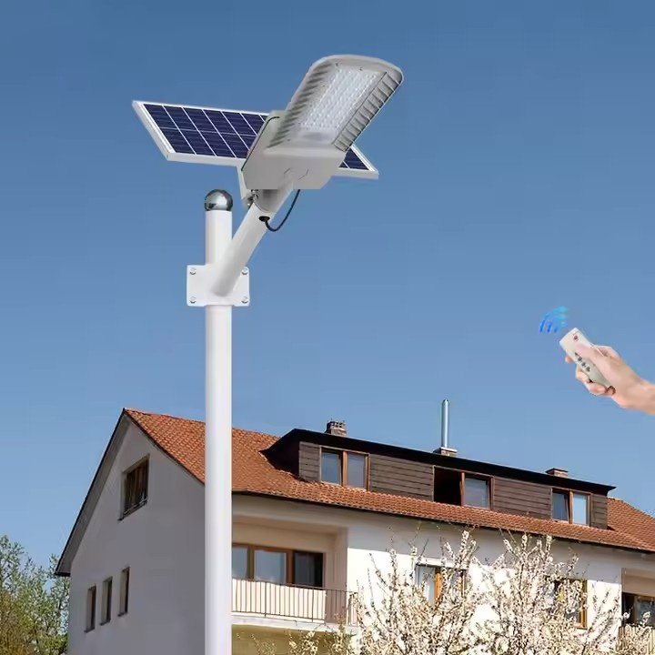 30w 40w 50w 60w 100w 150w Aluminum IP65 Waterproof Outdoor Remote Control Split Street Lamp All in Two Led Solar Street Light