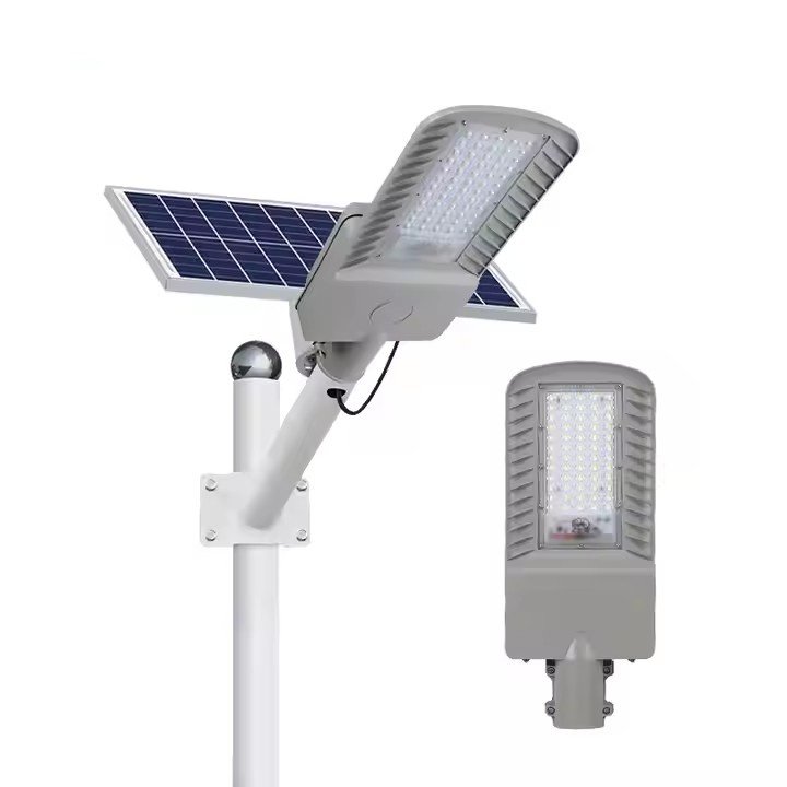 30w 40w 50w 60w 100w 150w Aluminum IP65 Waterproof Outdoor Remote Control Split Street Lamp All in Two Led Solar Street Light