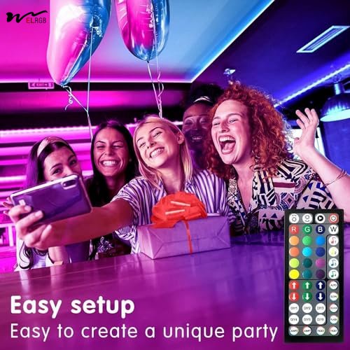 Led Lights for Bedroom 100ft (2 Rolls of 50ft) Music Sync Color Changing Strip Lights with Remote and App Control RGB Strip