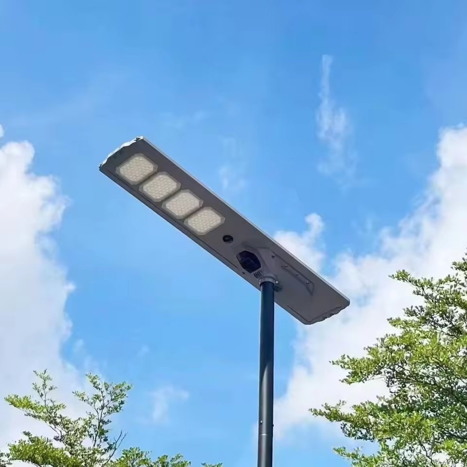 Omsen Industrial Aluminum Solar Energy Street Lights Outdoor With Lithhium Battery Solar Panels for Public Lighting Parking Road