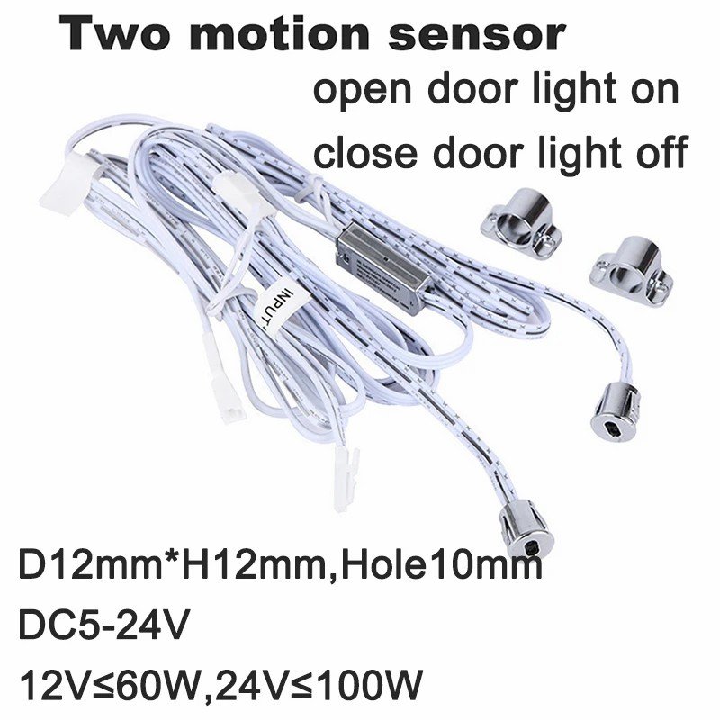 Touch Sensor Switch Hand Sweep Switch 5A 12V 24V IR Motion Sensor Hand Wave Scan Dimmer for LED Closet Cabinet Light Wardrobe