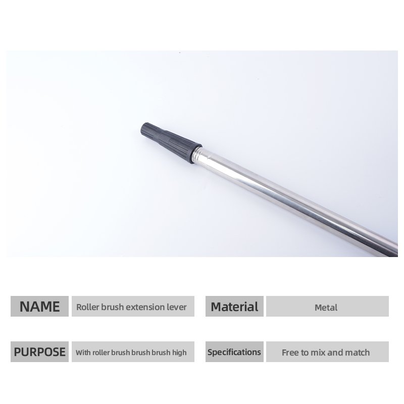 0.8 Meter Upgraded Metal Head Diameter 22mm Stainless Steel Rod Multi-purpose Mop Broom Extension Rod Adjustable Joint