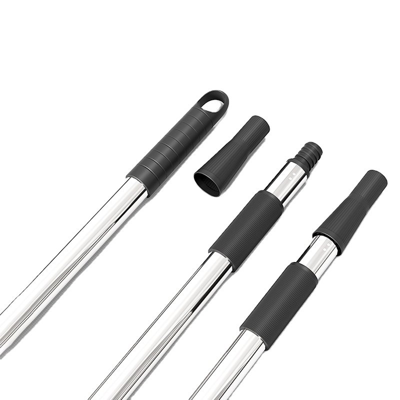 0.8 Meter Upgraded Metal Head Diameter 22mm Stainless Steel Rod Multi-purpose Mop Broom Extension Rod Adjustable Joint