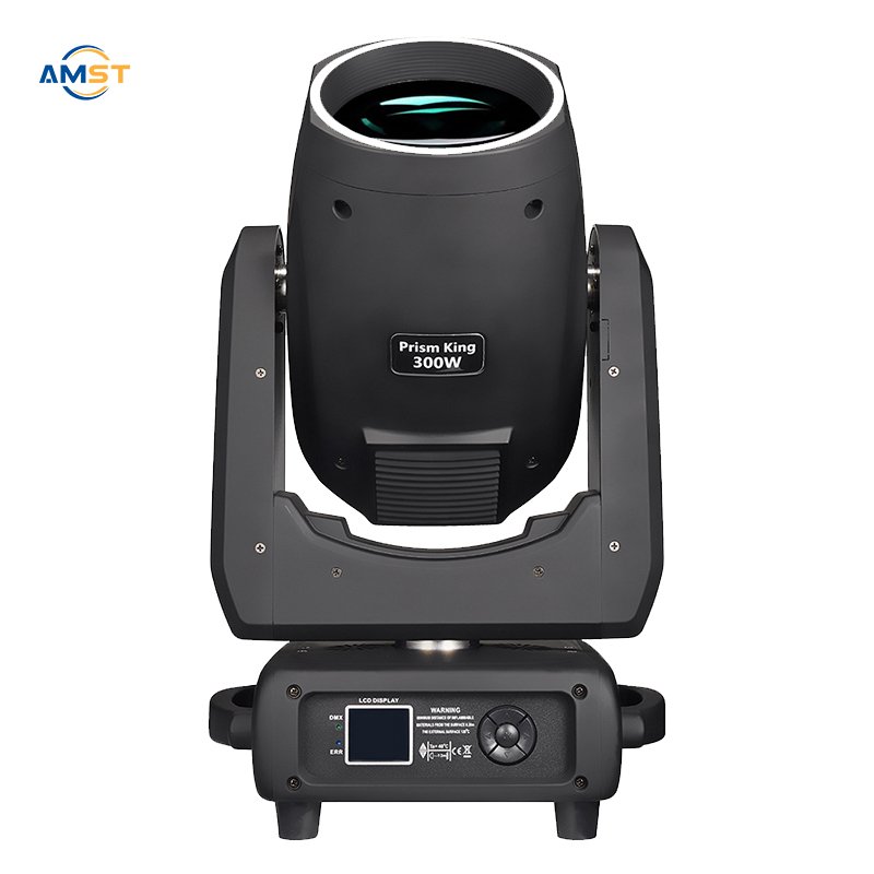 Prism King 300W Beam Moving Head Light New Arrival 2024 4 Kinds of Prisms Beam with LED Ring Circle Strips DMX Control for DJs