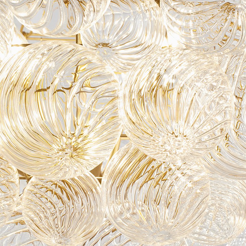 Custom Nordic Chandelier Ball Bubble Indoor Dining Room Living Room Luxury Light Fixtures Blown Glass Chandelier