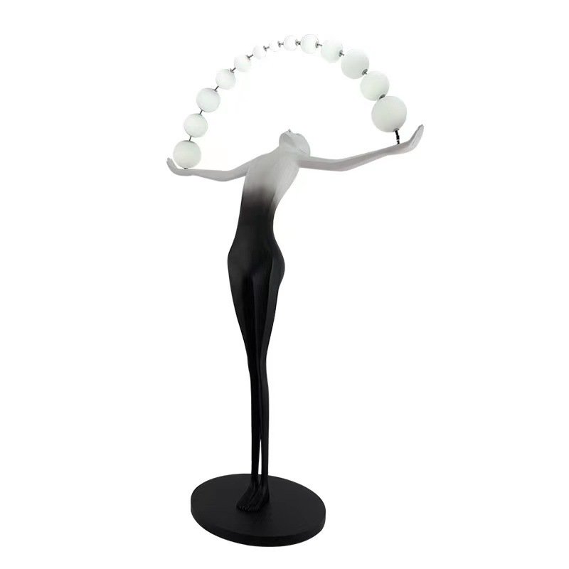 Hotel Nordic Living Room Corner Resin Sculpture Floor Light Designer Modern Minimalist Art Decoration Standing Led Floor Lamp