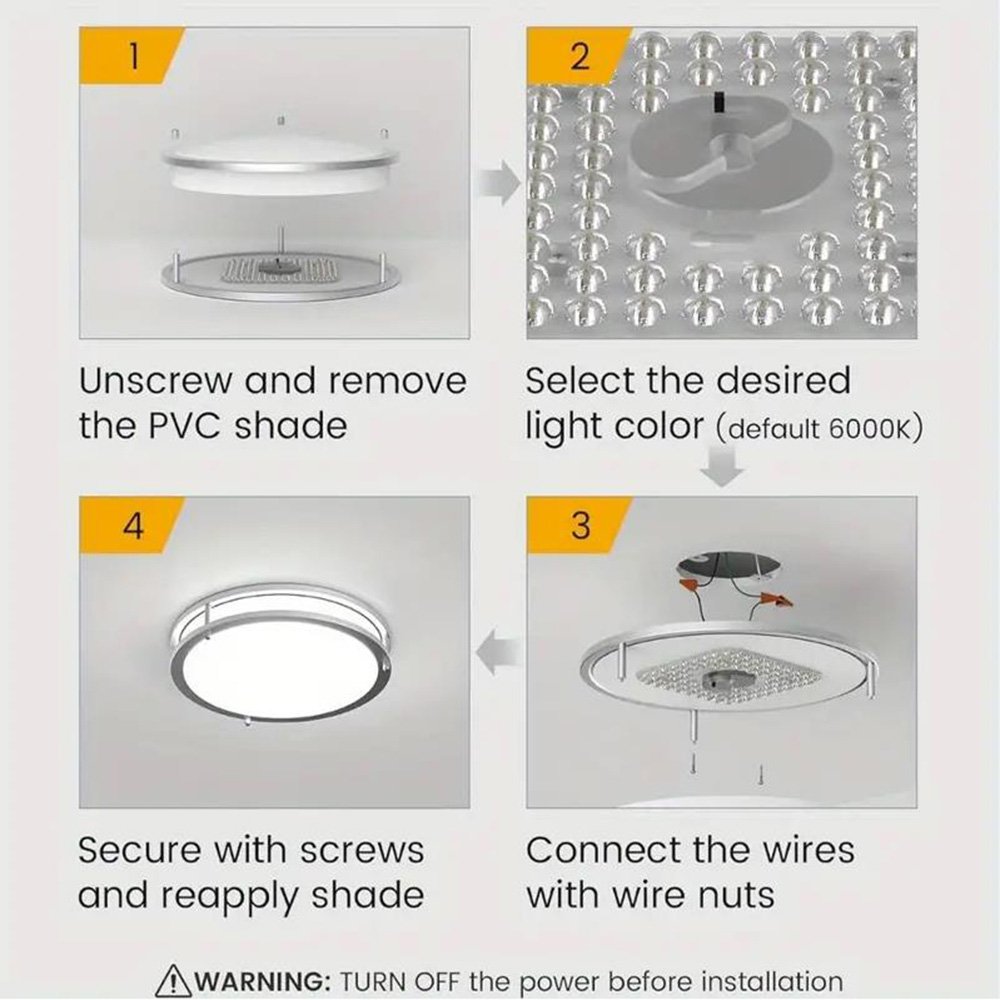 13" 14" 15" 18W 24W 36W Energy Saving Dimmable Natural Morden High Quality Double Ring Surface Mount LED Ceiling Lights for Home