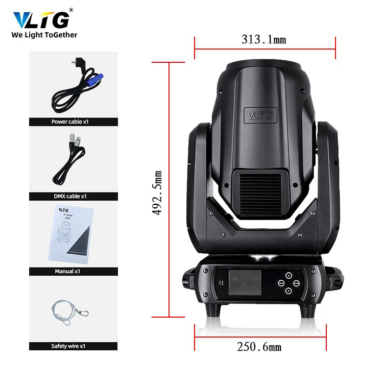 China Technology Reasonable Price Stage Lighting 380W Mini Beam Light for Event Wedding Dj Club