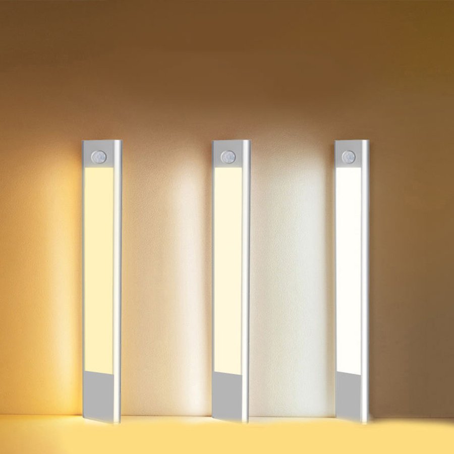 LED Con Sensor De Movimiento Motion Wardrobe Sensor Stair Light Wireless LED Light Sensor Lamp LED Cabinet Lights