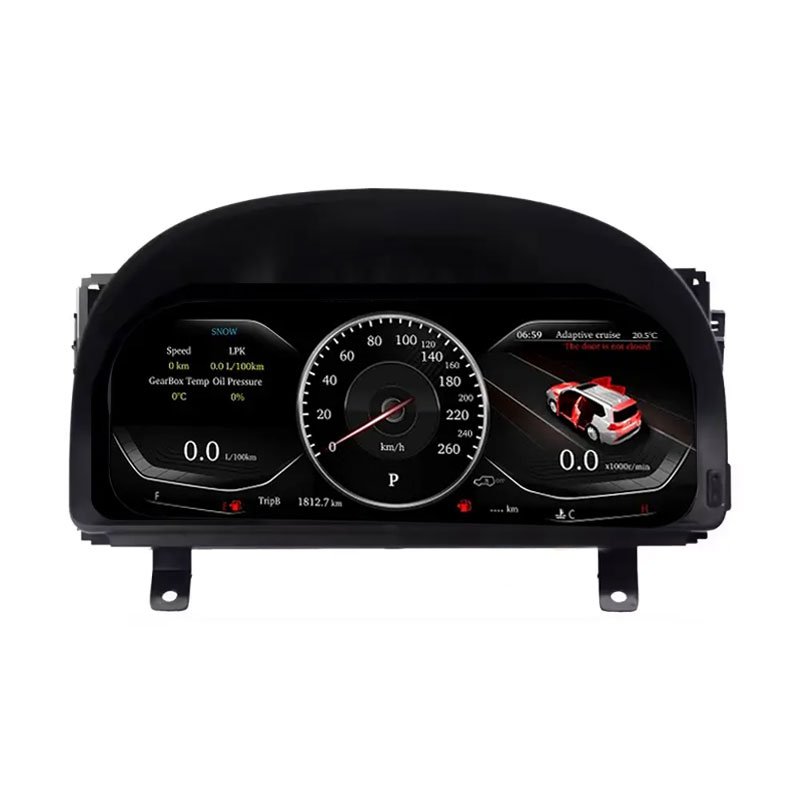 12.3"LCD Screen Auto Meter Instrument Cockpit Display for Toyota Alphard 20 Series 2008-2014 Dashboard Digital Cluster