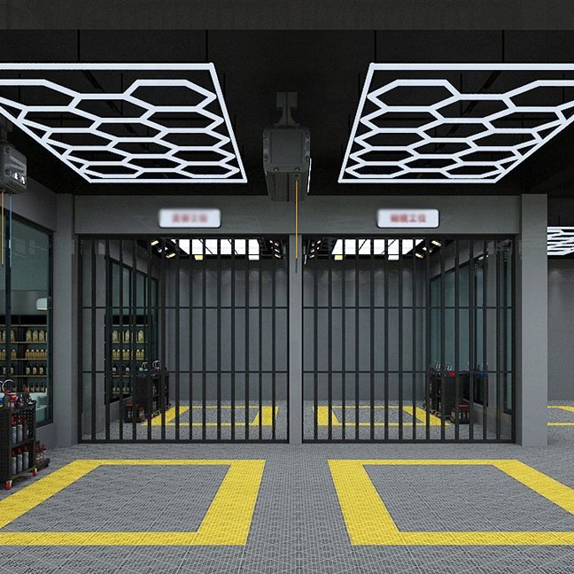 110V Factory Direct Sales Hexagonal Led Light for Garage Ceiling