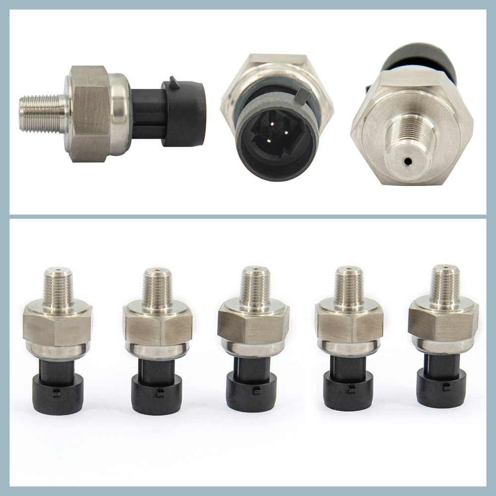 52mm Five Display Dual Air Suspension Pressure Gauge Meter Air Ride Gauge with 5pcs 1/8NPT Sensors New for Manufacturing Purpose