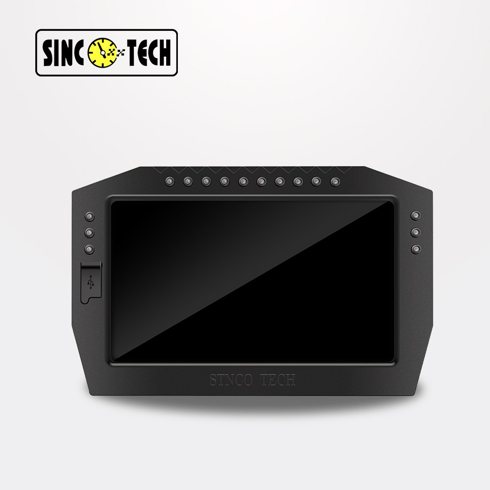 SincoTech Do909 Customize 7'Universal Digital LCD Touch Screen Race Dash Instrument Speedometer Tachometer ODO Boost Gauge