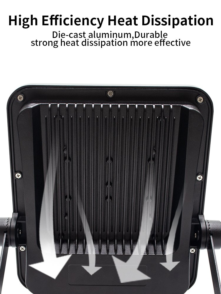 Black White Aluminum Case DC / AC 12v 24 Volts Outdoor Flood Light Led Reflectors Projector Lamp Logo