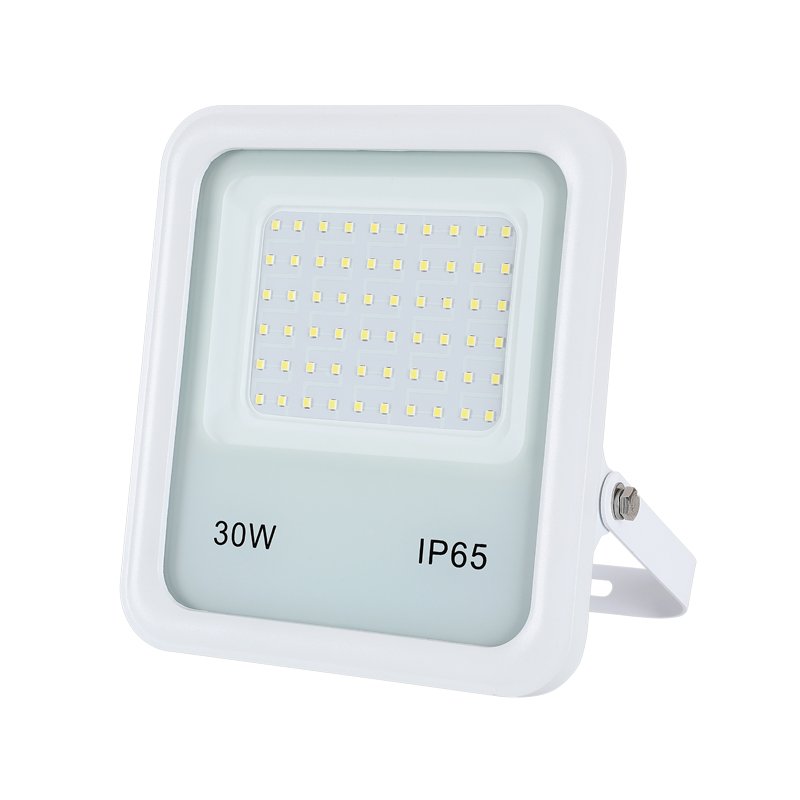 Black White Aluminum Case DC / AC 12v 24 Volts Outdoor Flood Light Led Reflectors Projector Lamp Logo