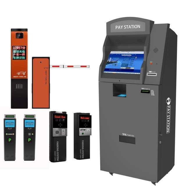 Automatic Vending Machine Coin Pay Parking Meter Pay Parking Meter Parking Meter Auto Pay Station Alpr License Plate Recognition