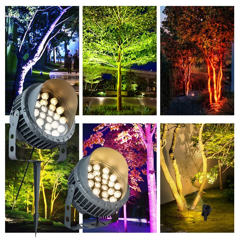 Outdoor Spot LED Spike Garden Decoration Led Lights Spotlight Landscape Lighting with Spiked Stand for Lawn Decorative Lamp