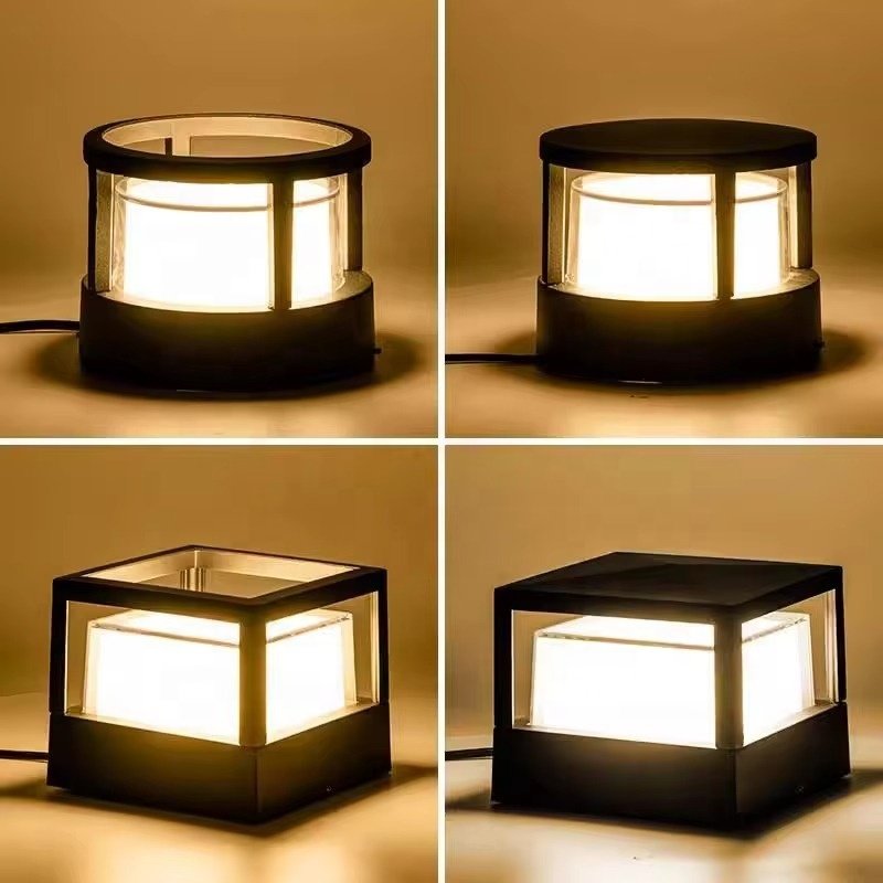 Nordic Garden Villa Post Main Gate Lamp Modern Outdoor Pillar Light Outdoor Courtyard Wall Lamp, Outdoor IP65 Waterproof