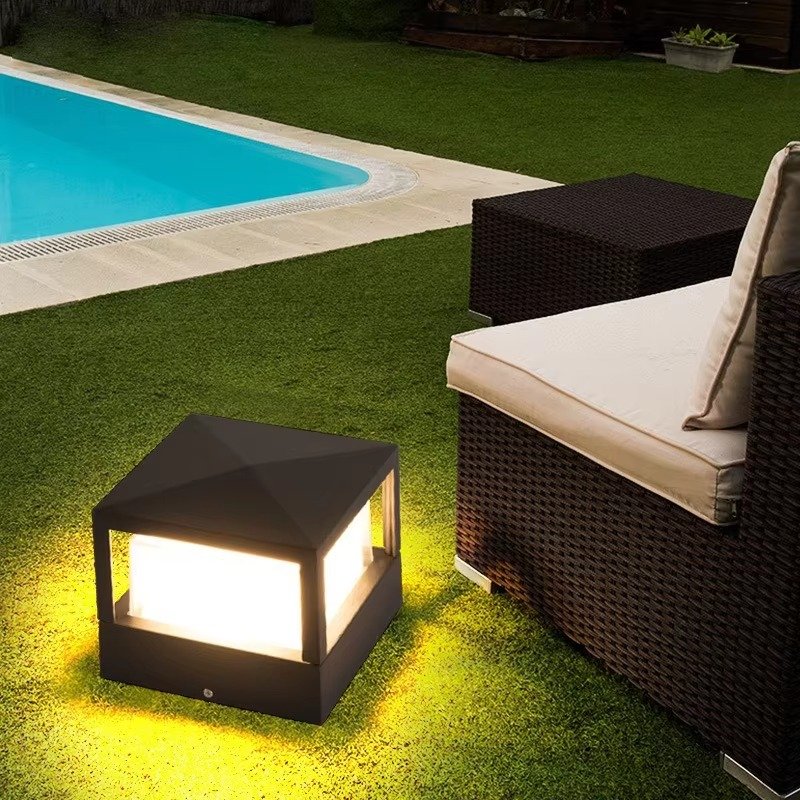 Nordic Garden Villa Post Main Gate Lamp Modern Outdoor Pillar Light Outdoor Courtyard Wall Lamp, Outdoor IP65 Waterproof