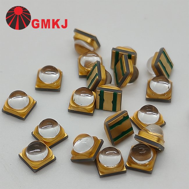 60 Degree Quartz Glass Lens UV Curing 1W 3W 365nm 380nm 390nm 395nm 400nm 405nm 410nm 3535 3838 SMD LED Chip