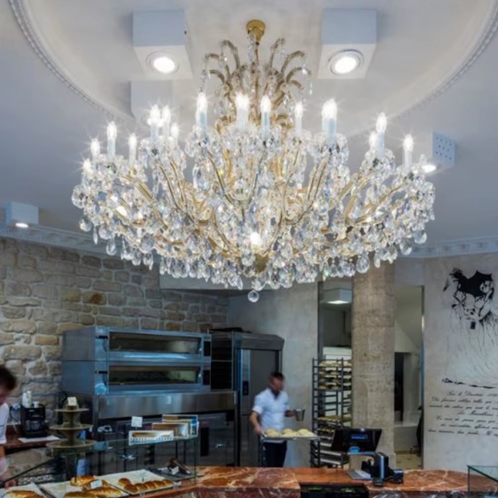 Luxury Hotel Wedding Decor Maria Theresa K9 Crystal Chandelier Lighting Elegant Pendant Chandeliers