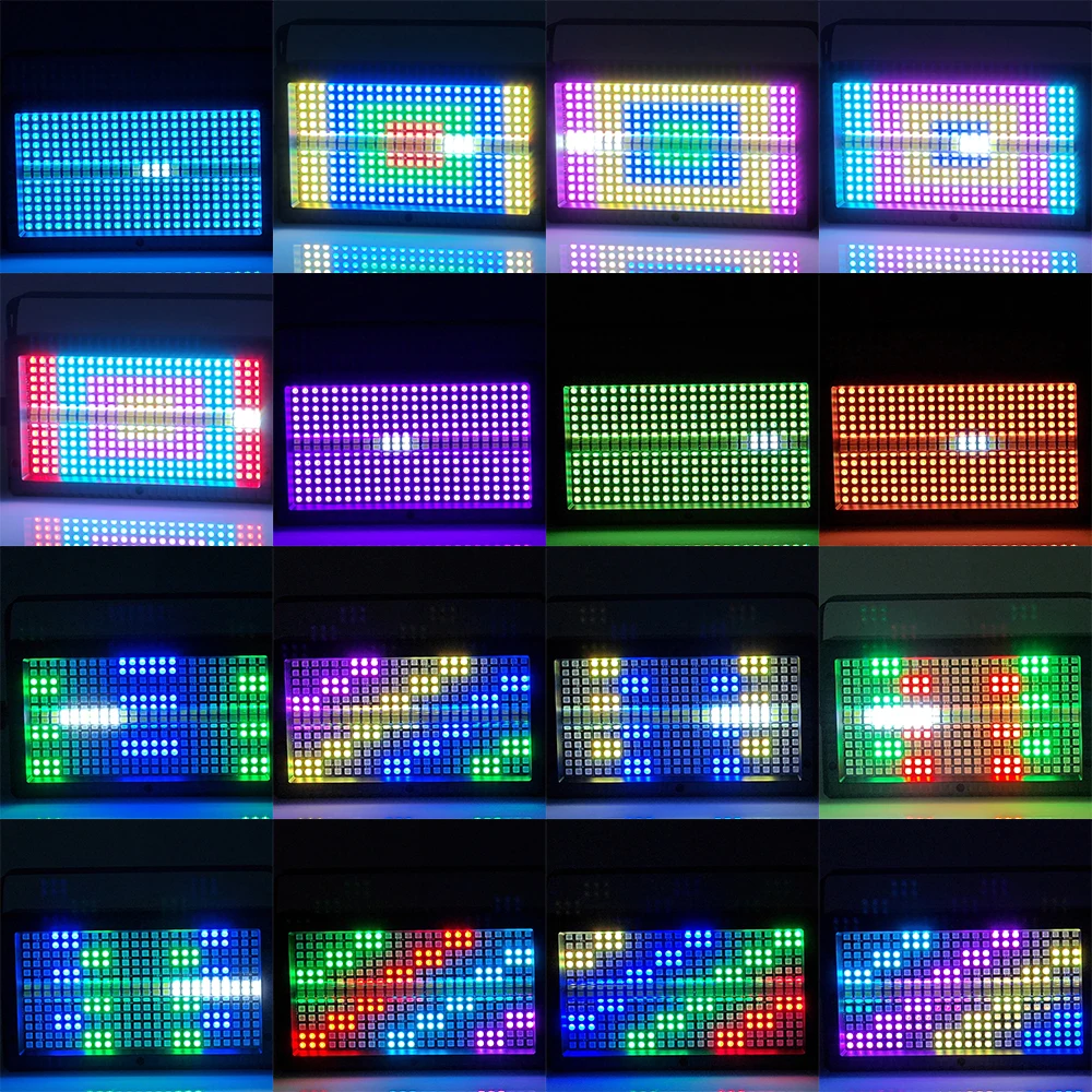 High Quality 336Pcs RGBW 4in1 48 Partition Mini Led Strobe Light White 8000K DMX Dj Wash Bar Strobe Stage Lighting Effects