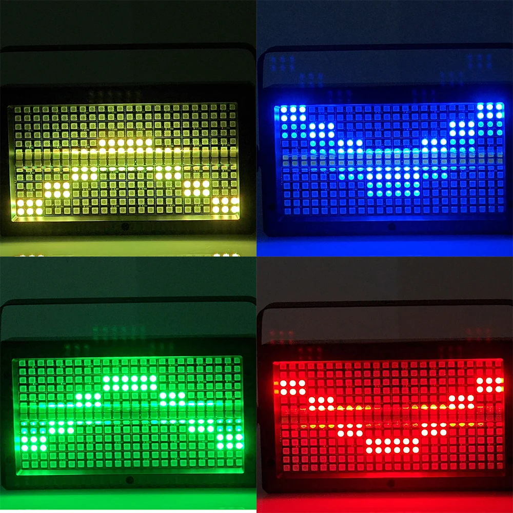 High Quality 336Pcs RGBW 4in1 48 Partition Mini Led Strobe Light White 8000K DMX Dj Wash Bar Strobe Stage Lighting Effects