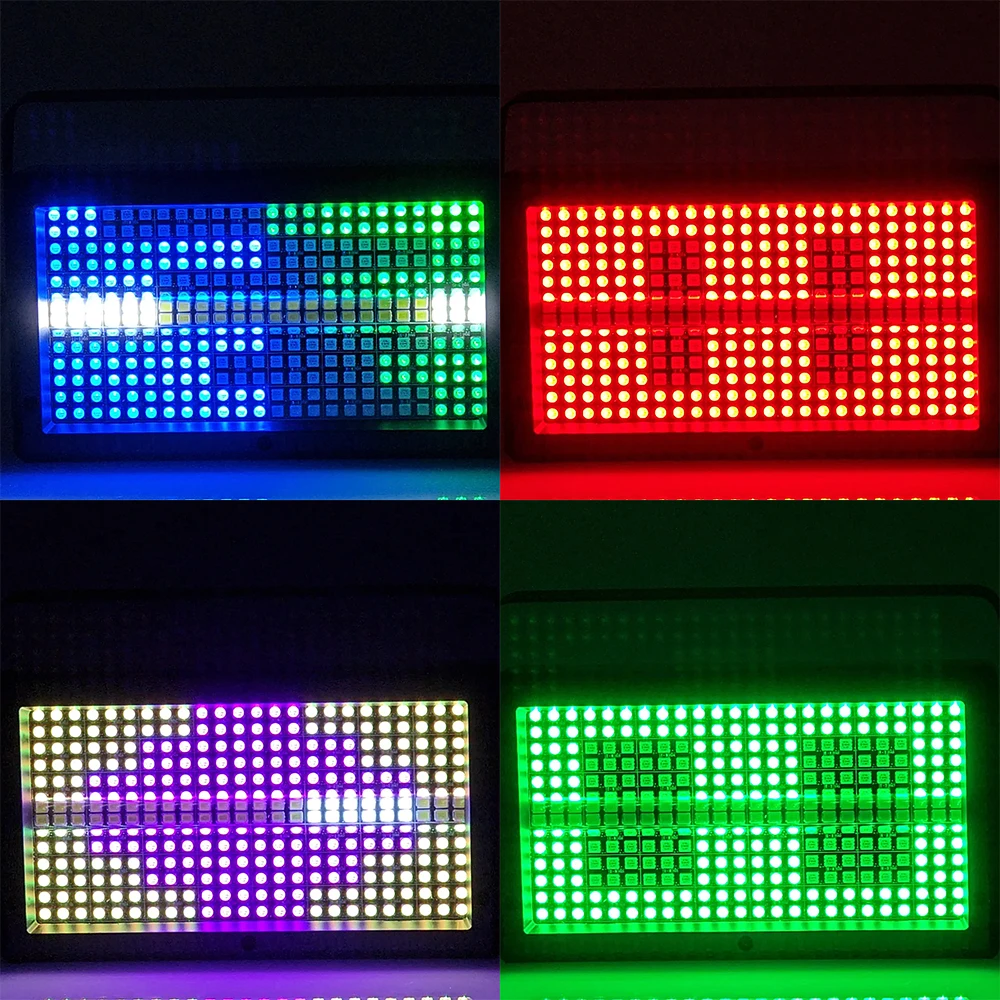 High Quality 336Pcs RGBW 4in1 48 Partition Mini Led Strobe Light White 8000K DMX Dj Wash Bar Strobe Stage Lighting Effects