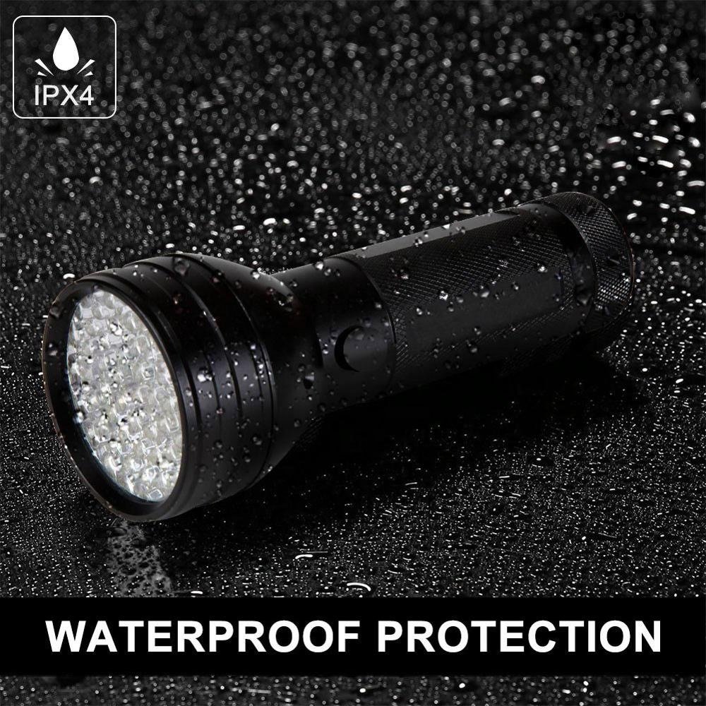 Kongbo Outdoor Products 51 LED 395NM Ultraviolet Purple Lights Aluminium Alloy Flashlight for Pet Urine Stains Bed Bug