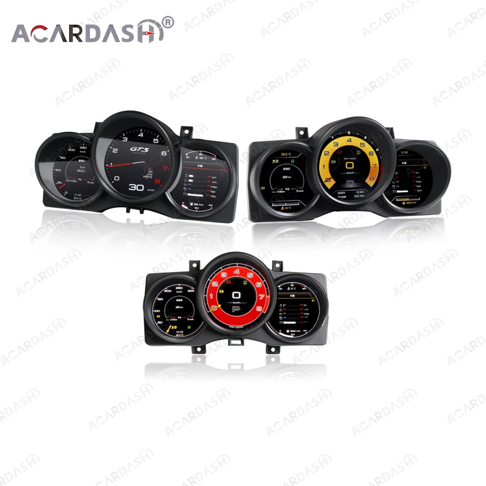 ACARDASH Factory Style Digital Cluster Virtual Cockpit for Porsche Macan 981 982 718 Odometer Dashboard Speed Meter