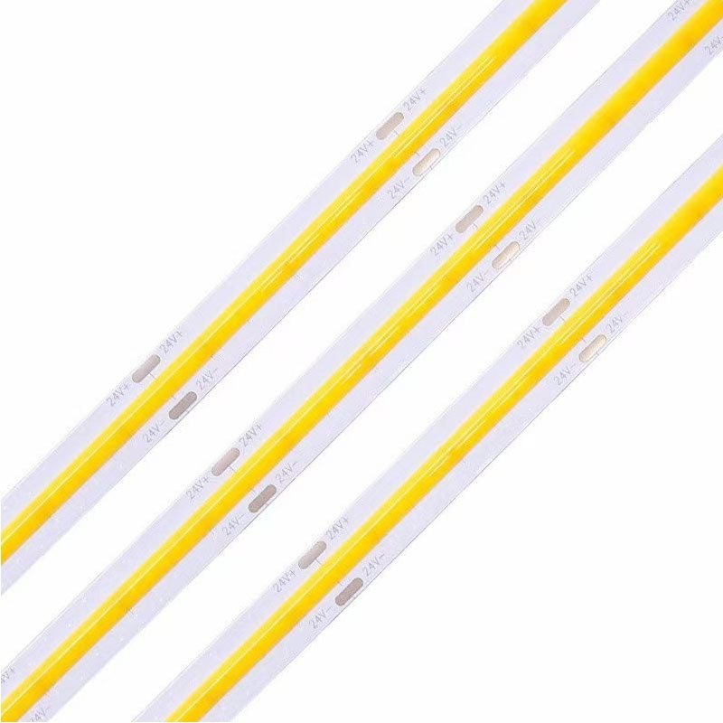 2024 Foshan New Arrival Cob Led Strip RA90 320 Leds 12V 24V Width 10mm Flexible Led Strip Light for Home Office Building