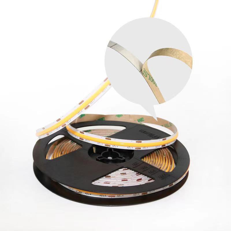 2024 Foshan New Arrival Cob Led Strip RA90 320 Leds 12V 24V Width 10mm Flexible Led Strip Light for Home Office Building