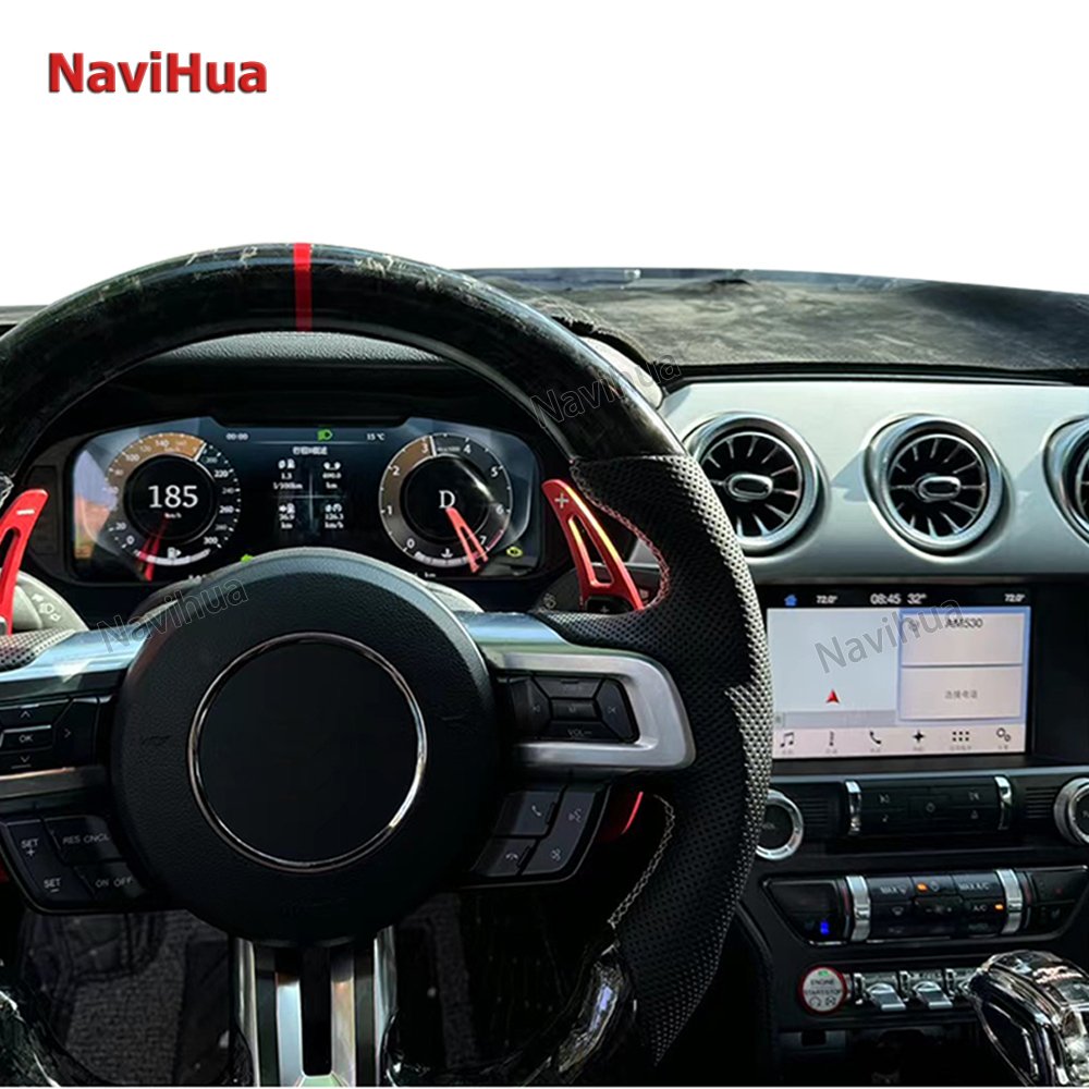 Navihua New Design Linux System Car Digital Cluster Auto Speeometer LCD Dashboard Instrument Display for Ford Mustang 2015-2021