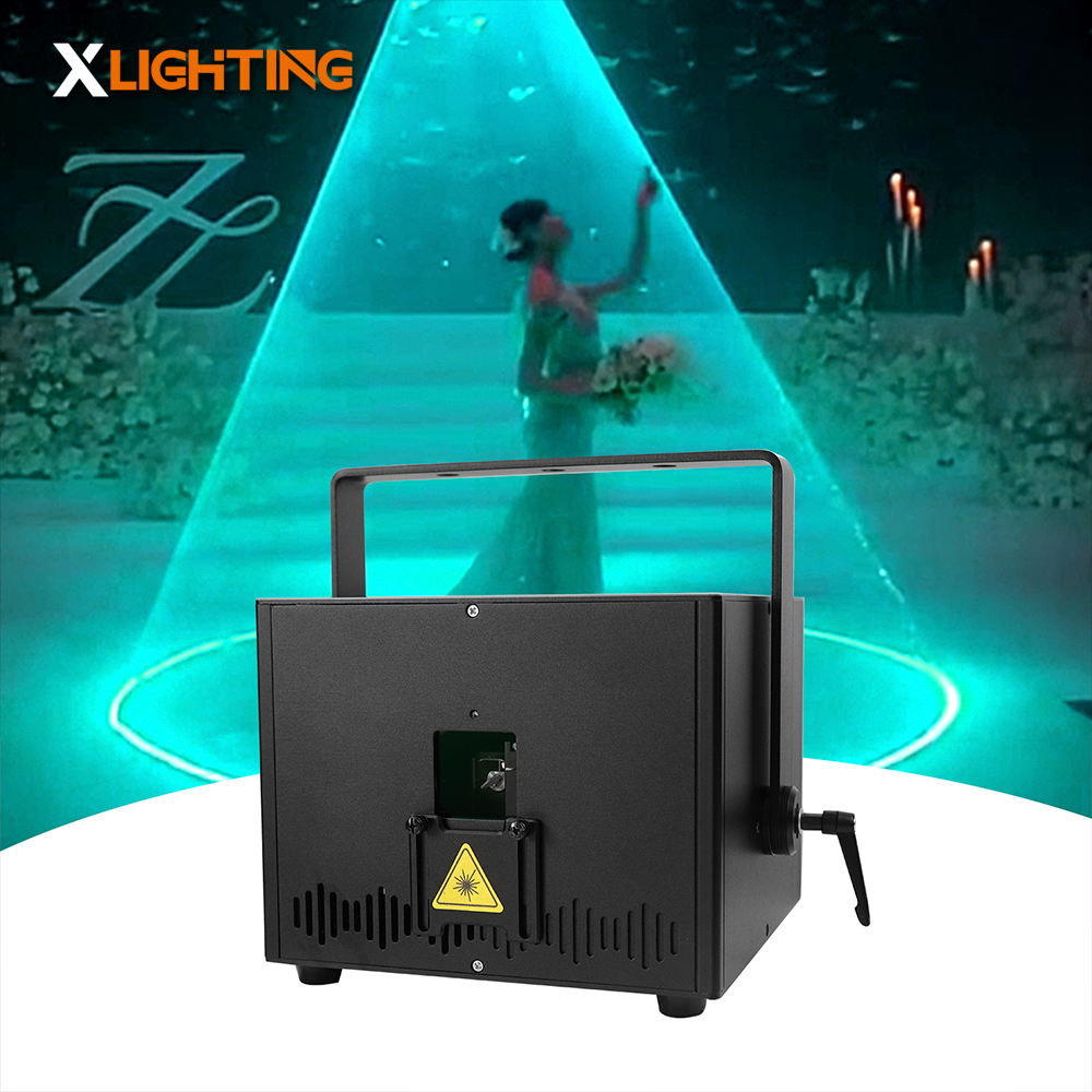 Wedding Laser Light Projector DJ Stage RGB Lights With ILDA DMX Controller Full Color Projection Lights Lazer