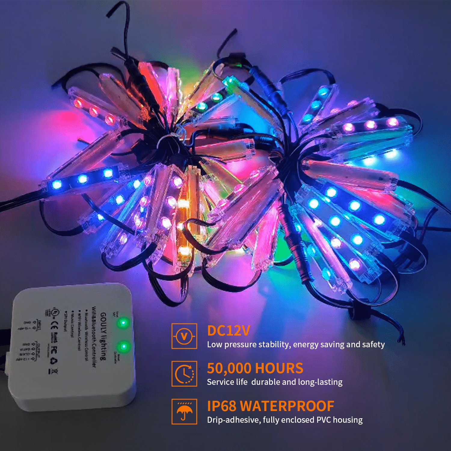 gouly OEM/ODM Outdoor Signs Led Modules 3leds Ip68 Waterproof Led Injection Module