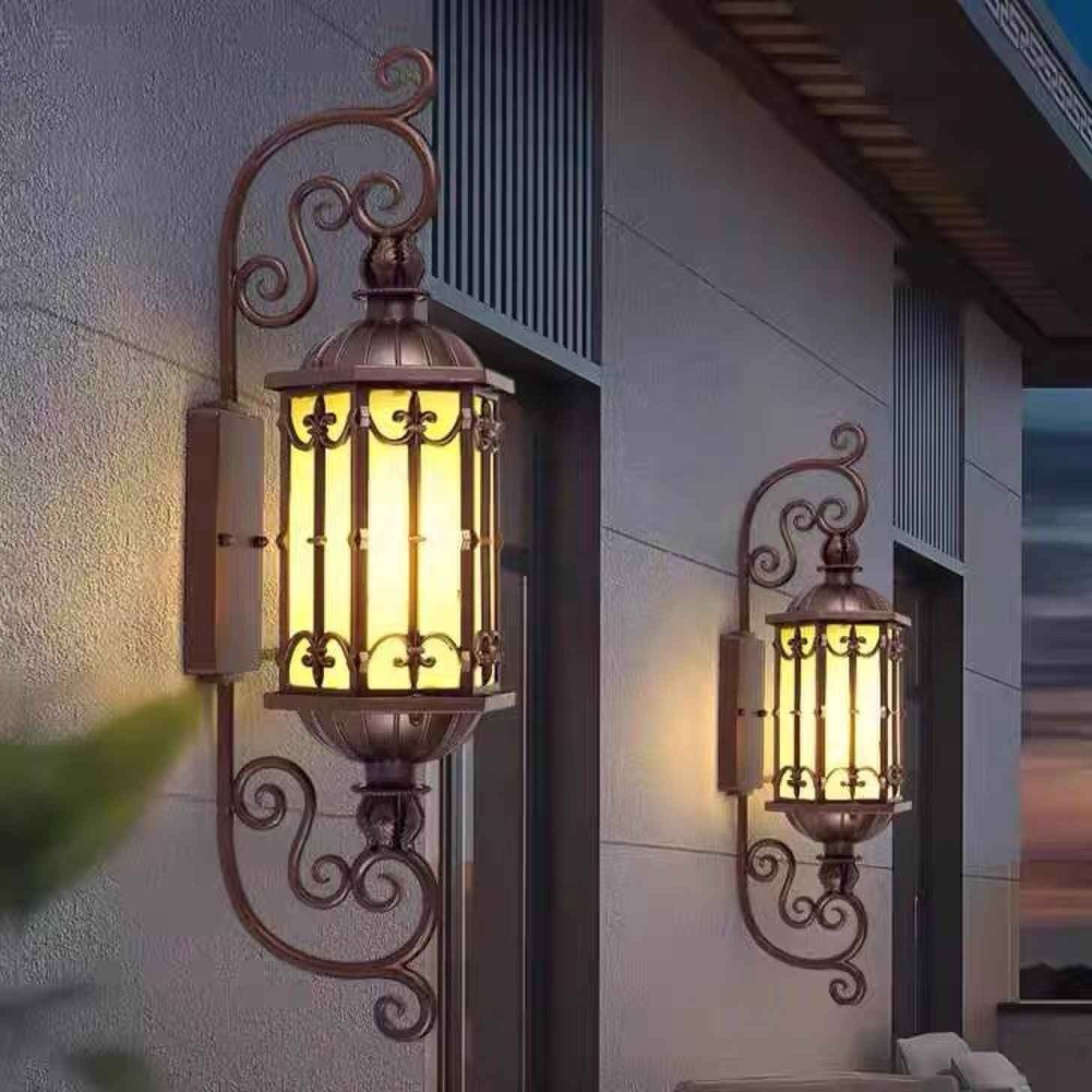 Large Scale Modern Creative Retro Outdoor Wall Lamps for Home H125/H85CMwall Lamps Outdoor Water Proof IP65 Corridor Light