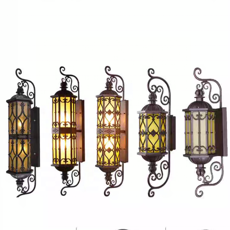 Large Scale Modern Creative Retro Outdoor Wall Lamps for Home H125/H85CMwall Lamps Outdoor Water Proof IP65 Corridor Light