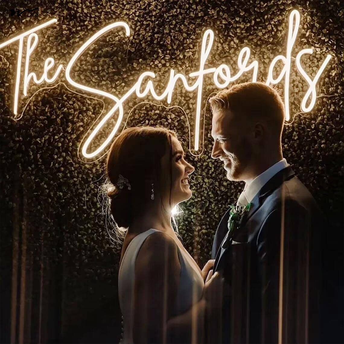 LED Neon Lights USB Switch Brightness Adjustable Wedding Reception Backdrop Neon Signs for Office Gym Gamer Room Decoration