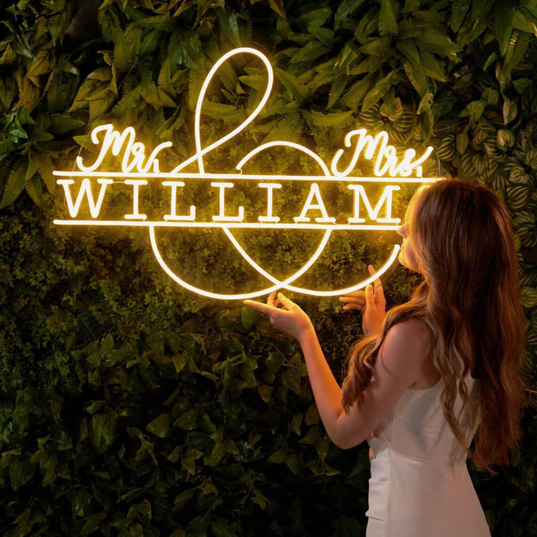 LED Neon Lights USB Switch Brightness Adjustable Wedding Reception Backdrop Neon Signs for Office Gym Gamer Room Decoration