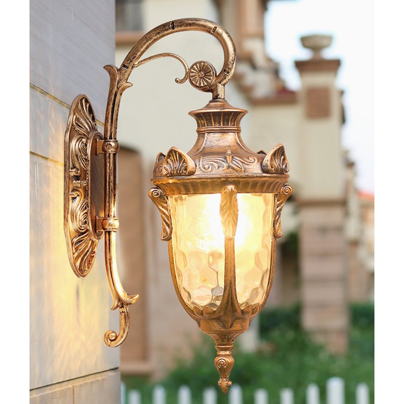 Top Quality Black Bronze Exterior Luxury Design Outdoor Waterproof Wall Lamps for Decoration Garden Porch Lights
