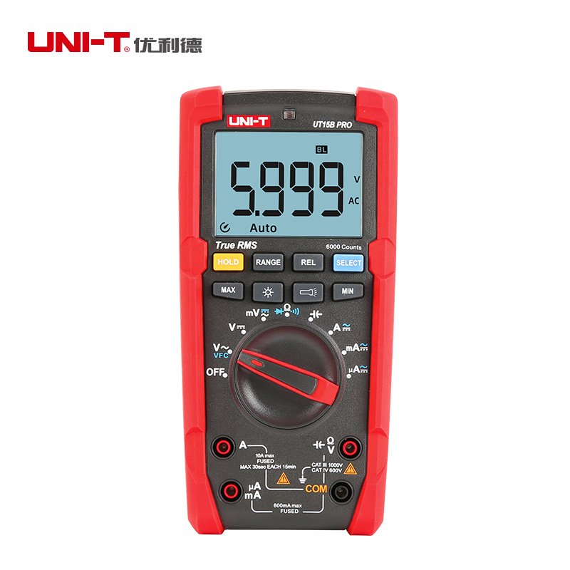 UT15B PRO 1000V True RMS Digital Multimeter 6000 Display Hight Precision Smart Auto Range Digital Multimeter HLX