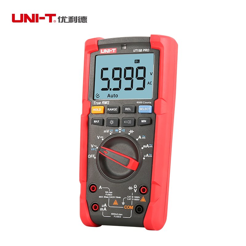 UT15B PRO 1000V True RMS Digital Multimeter 6000 Display Hight Precision Smart Auto Range Digital Multimeter HLX
