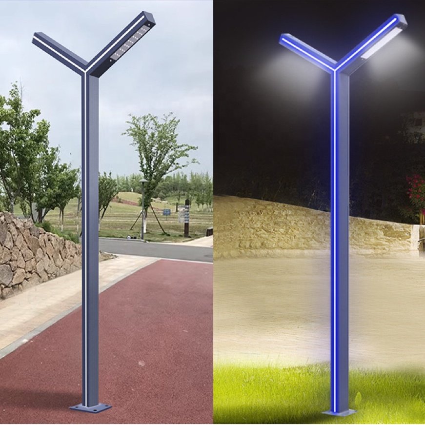 3M 4M 5M Outdoor Aluminum Profile Modern Waterproof Garden Light Landscape Garden Park LED Street Light
