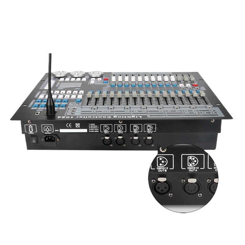 Powerful DMX 512 Mixer Flycase Package Kingkong 1024 Controller Stage Lighting Console Disco DJ Party Desk