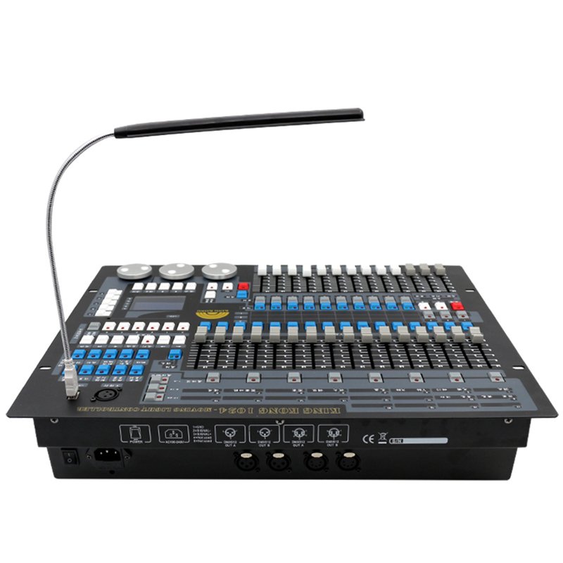 Powerful DMX 512 Mixer Flycase Package Kingkong 1024 Controller Stage Lighting Console Disco DJ Party Desk