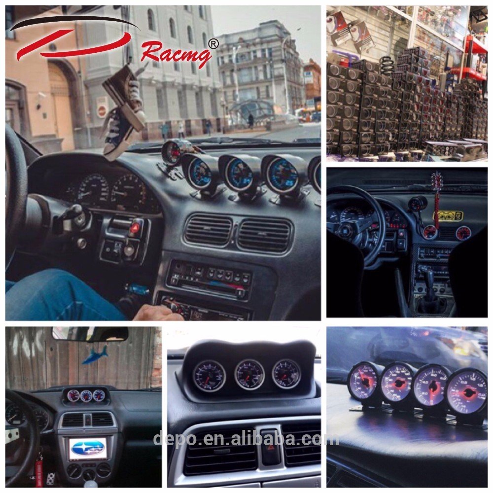 Universal 52mm Wideband Water Temp Gauge Auto Meter LED & Analog Display 12V for Toyota Camry for Car Manufacturing