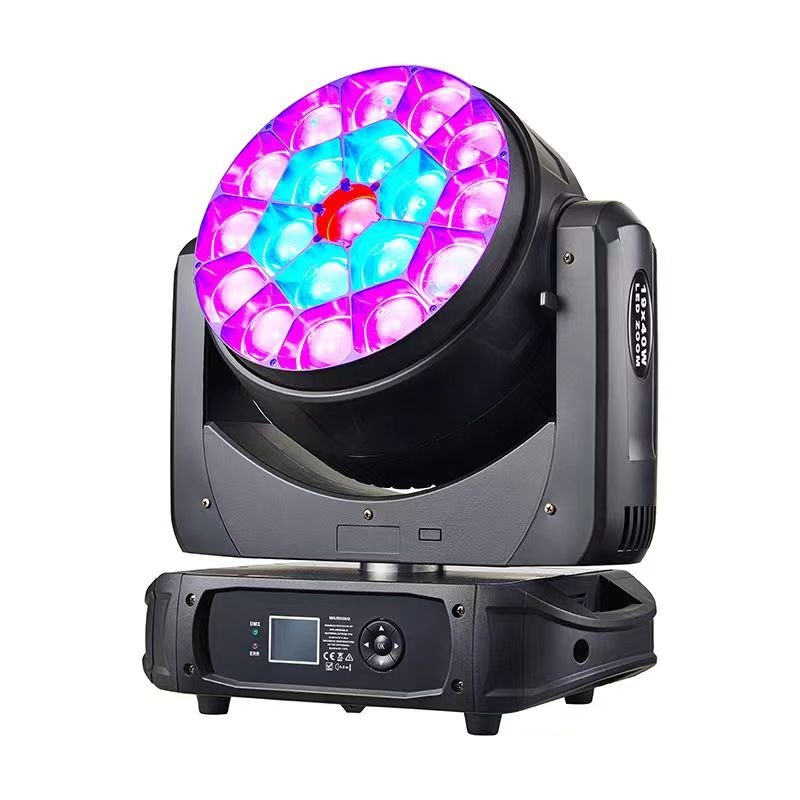 19x40W RGBW Zoom Wash Bee Eye LED Moving Head Led Stage Lights B-eye K15 Wash With Zoom 4.5-45 Degree for Wedding Event Party